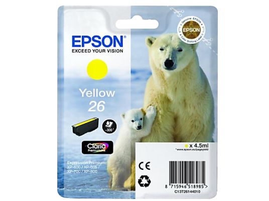EPSON C13T26144010 - Cartuccia ad inchiostro (Giallo)