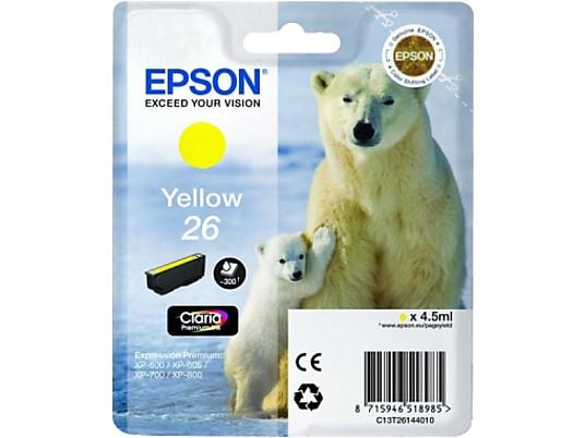 EPSON C13T26144010 - Cartuccia ad inchiostro (Giallo)