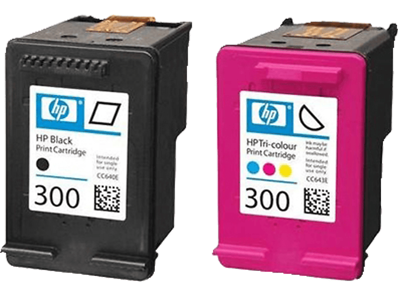 HP 300 Druckerpatrone Kombi-Pack Original Schwarz, Cyan, Magenta, Gelb CN637EE Tinte