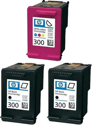 HP 300 Tintenpatrone Schwarz/Cyan/Magenta/Gelb (SD518AE)