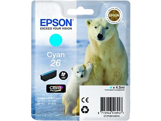 EPSON 26 - Tintenpatrone (Cyan)