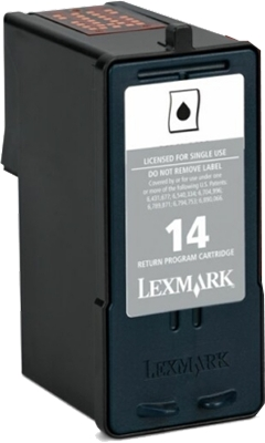 LEXMARK Nr. 14 Tintenpatrone Schwarz (0018C2090E)