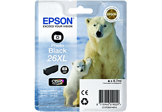 EPSON EPSON 26 XL, foto, nero - Cartuccia ad inchiostro (Nero)