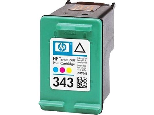 HP 343, cyan, magenta, jaune - Cartouche d'encre (multicolore)