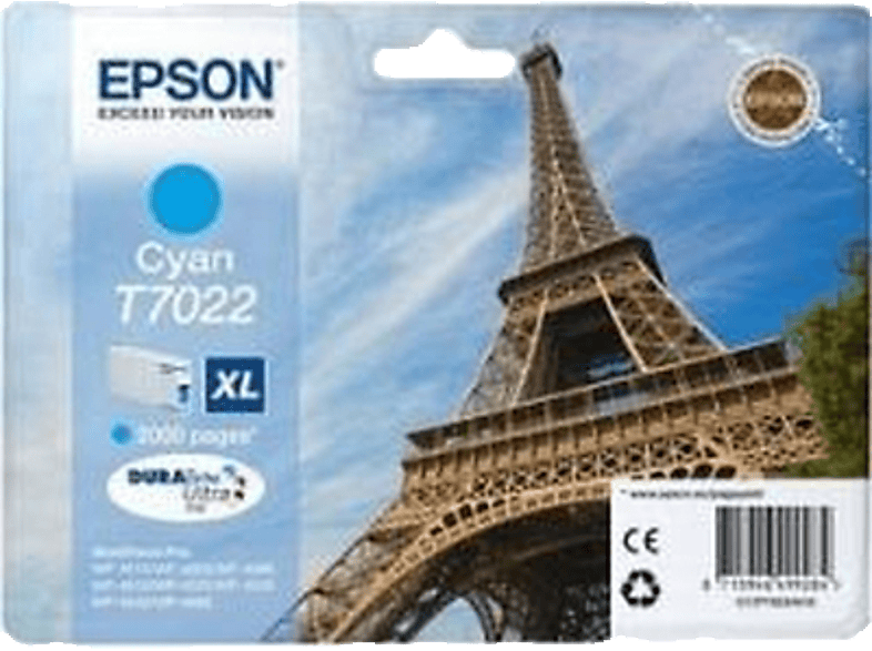 EPSON Original Tintenpatrone Cyan (C13T70224010)