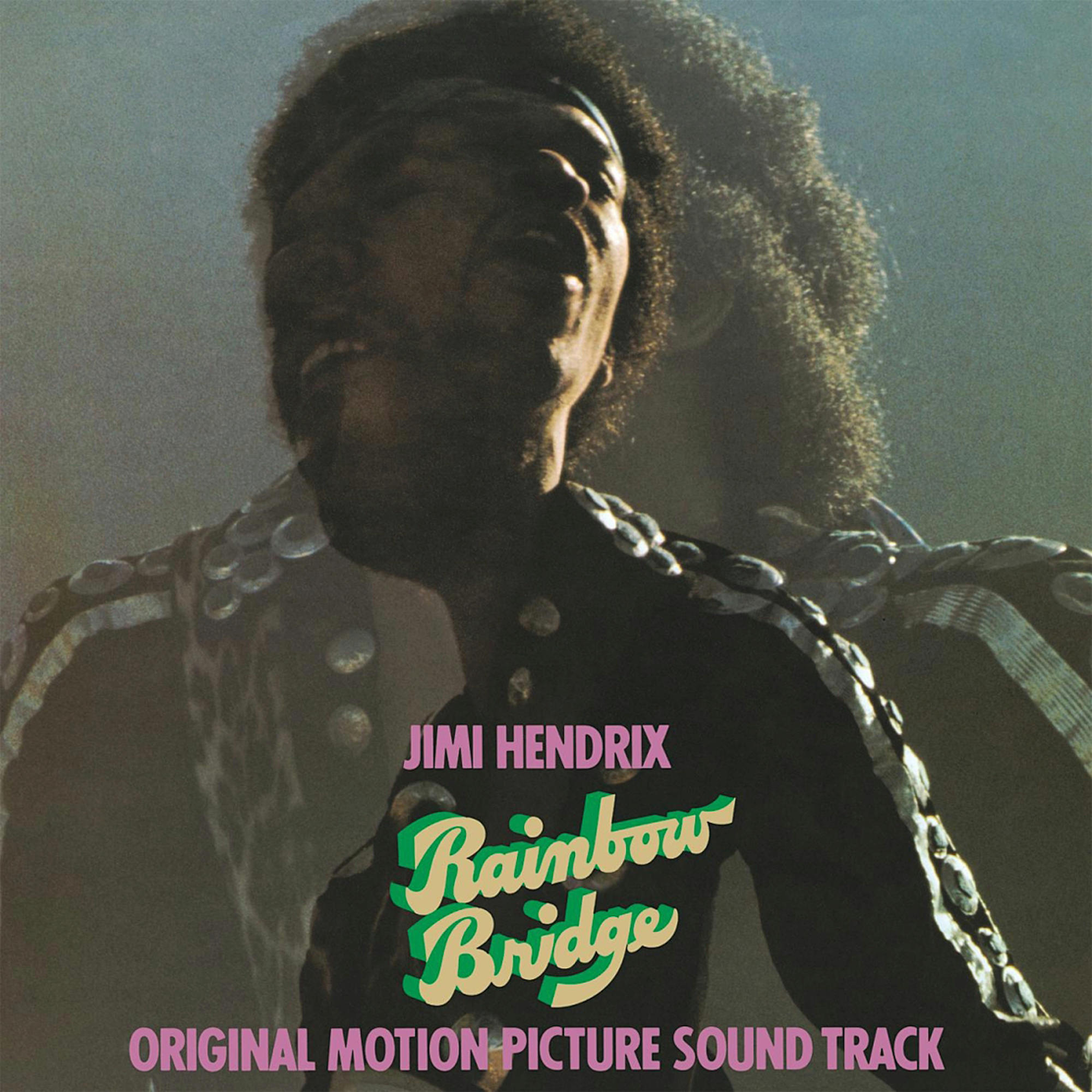Jimi Hendrix Albumcover mit dem Titel 'Rainbow Bridge'.