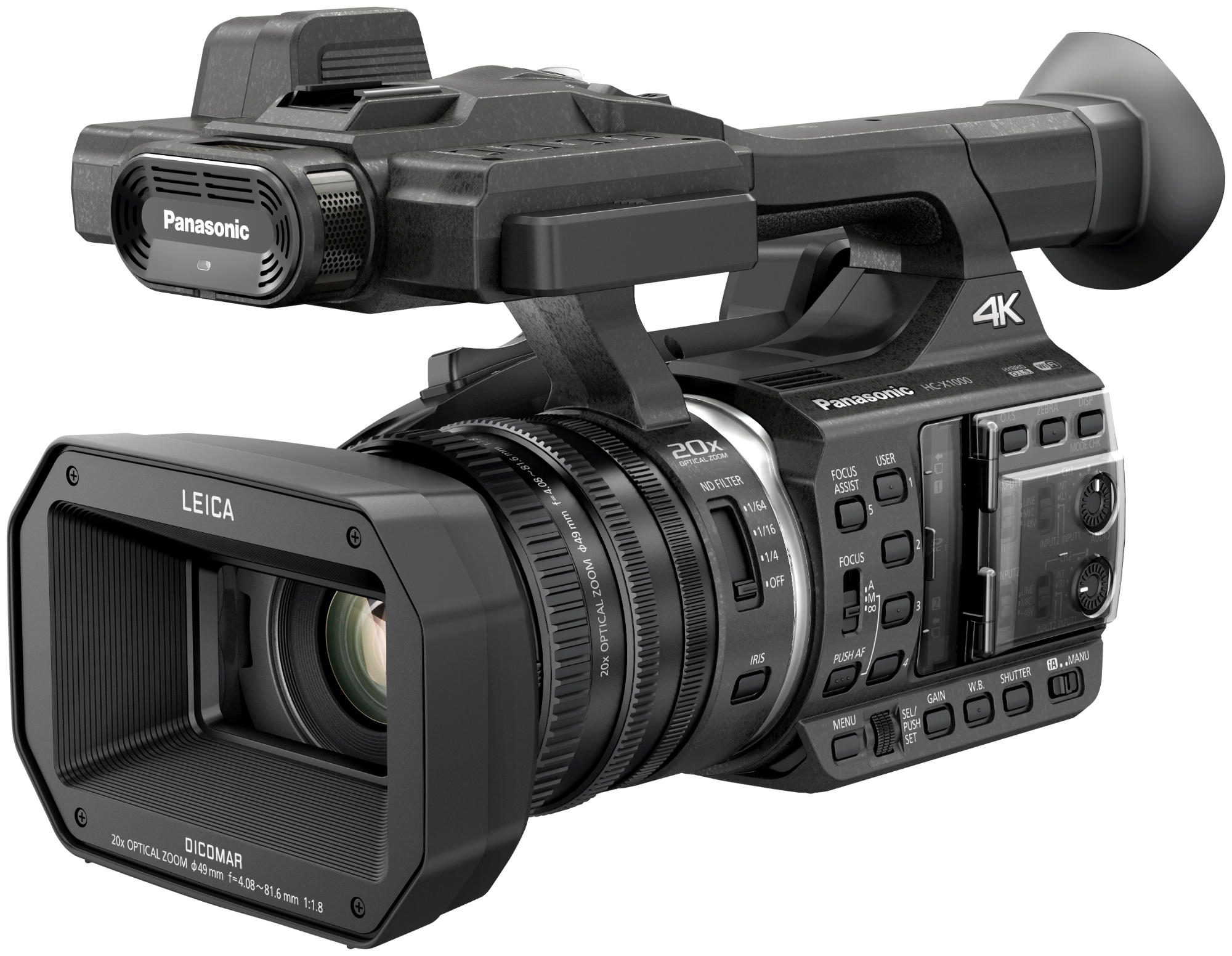 PANASONIC HC X1000 E Full HD 20x Optik Zoom Video Kamera