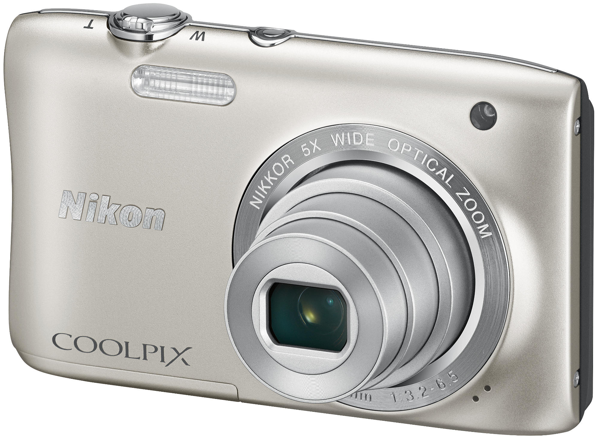 Cámara - Nikon Coolpix S2900 Plata, 20 Mp + Funda + Palo Selfie