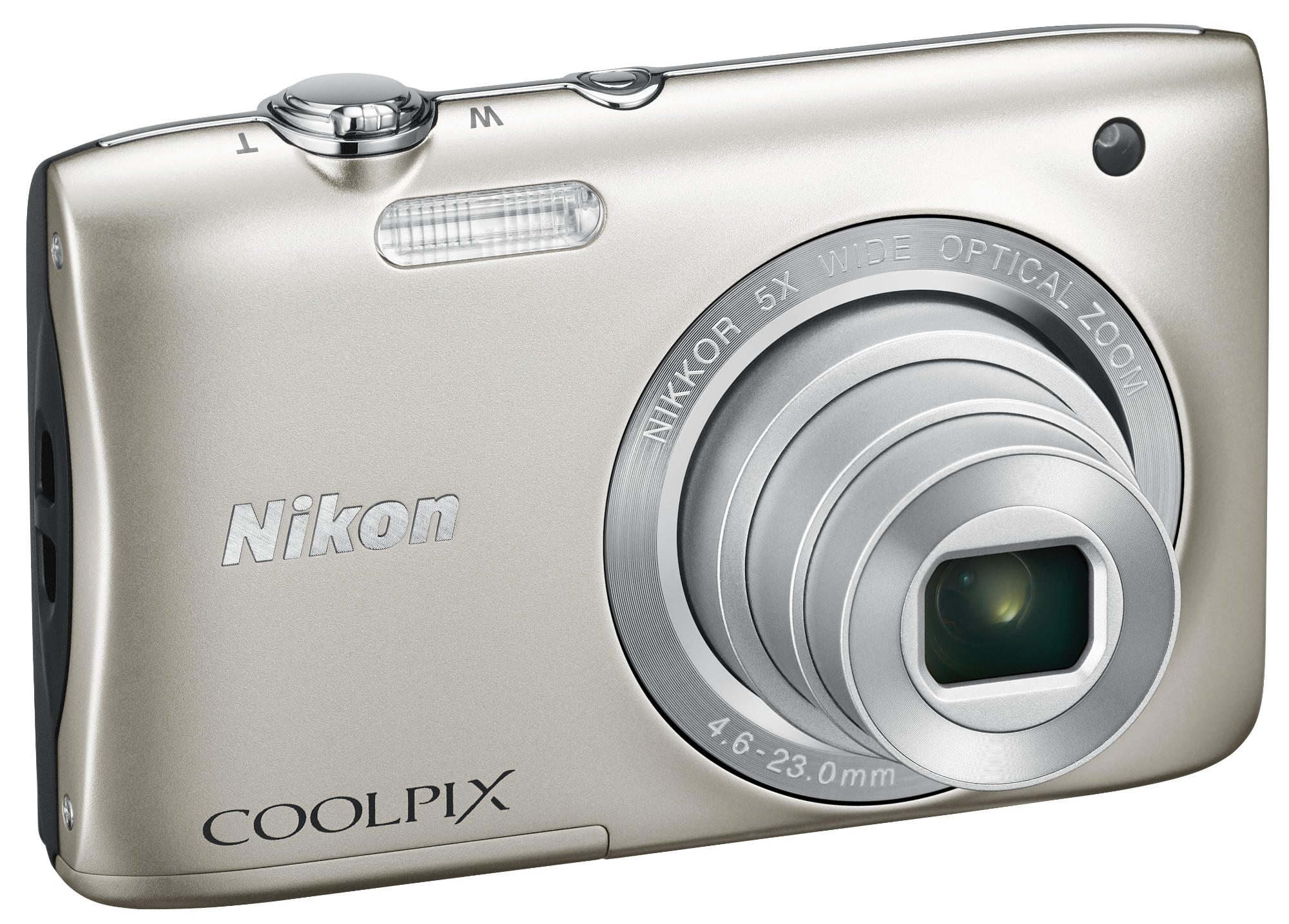 Cámara - Nikon Coolpix S2900 Plata, 20 Mp + Funda + Palo Selfie