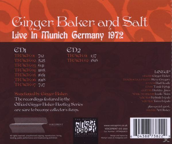 Ginger And Salt (CD) In - Live - 1972 Munich Baker