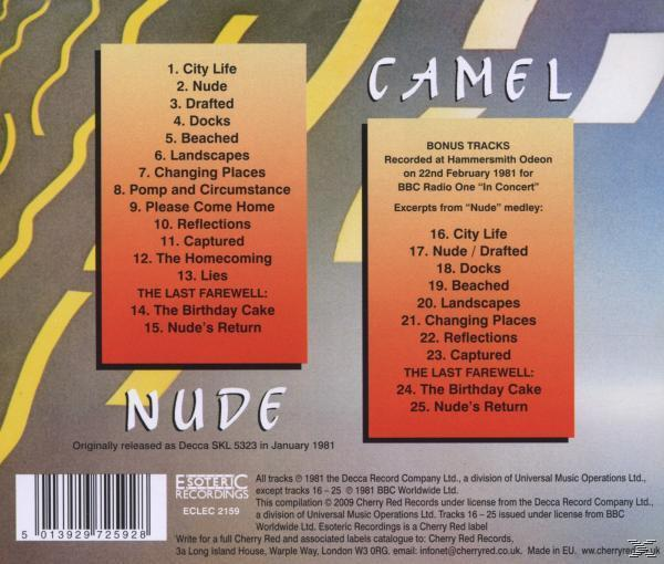 Camel - Nude (Exp.+Remastered)  - (CD)