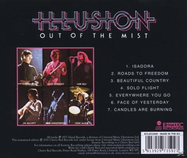 CD-Cover mit einer Band auf der Bühne. Text mit Bandnamen und Titelliste.