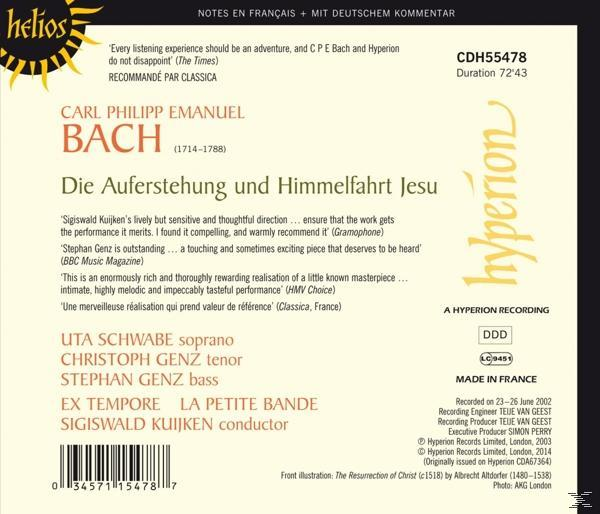 CD-Cover mit Text auf Deutsch und Französisch; eine klassische Musikaufnahme.
