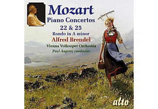 Alfred Brendel, Vienna " Volksoper" Orchestra - Mozart: Piano Concertos 22 & 25  - (CD)