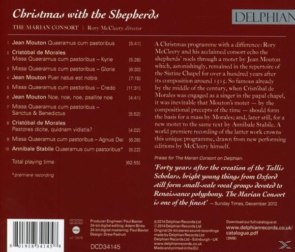 Rory/marian Consort Mccleery - Christmas With The Shepherds  - (CD)