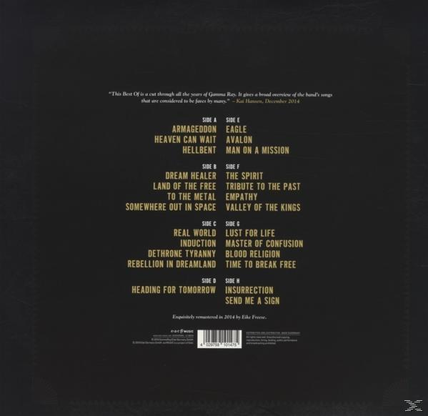 Gamma Ray - The Best (Of)  - (LP + Download)