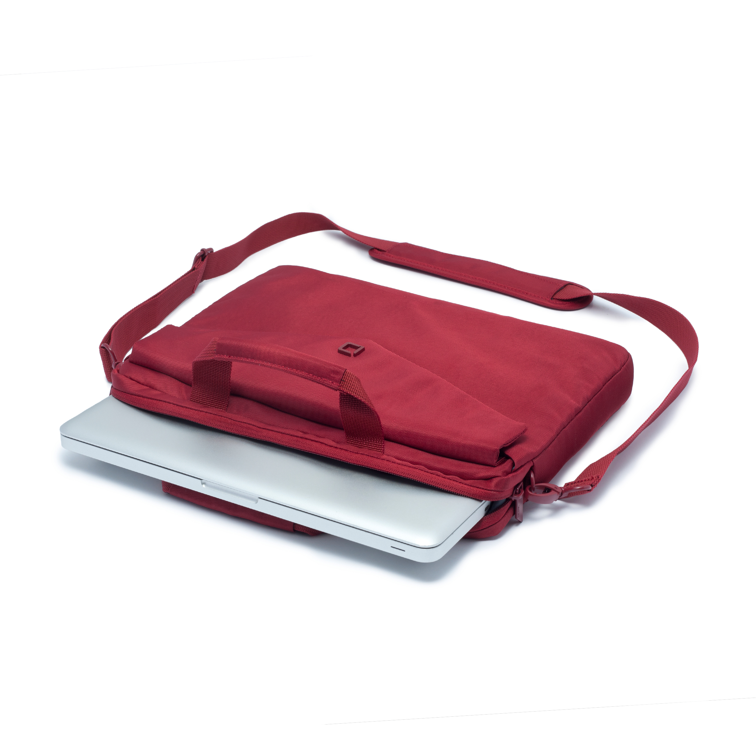 DICOTA D30607 Code Notebooktasche Umhängetasche für Universal Polyester, Rot
