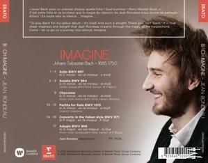 CD-Cover eines lächelnden Mannes mit weißem Hemd. Es enthält Text über Johann Sebastian Bach und die Musik.
