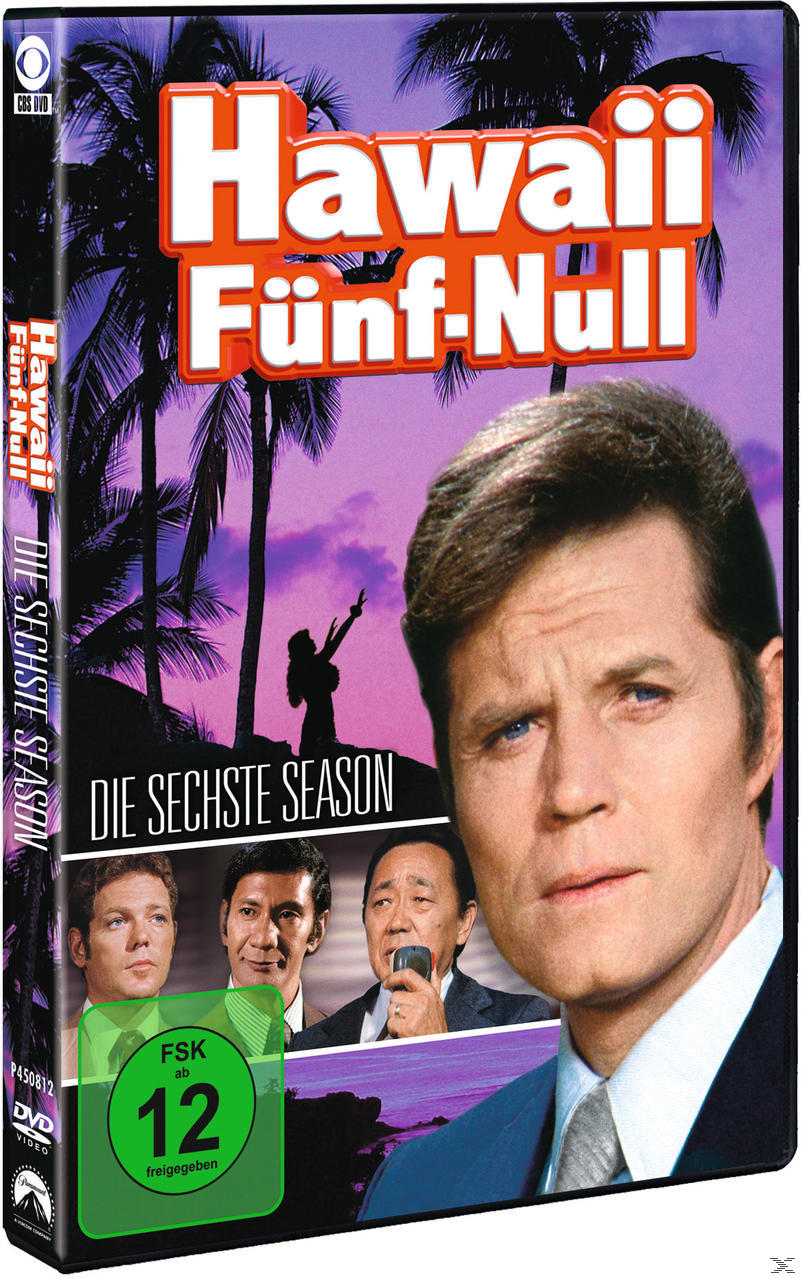 DVD-Cover der Fernsehserie Hawaii Five-0. Zeigt ein Männergesicht und andere Darsteller.
