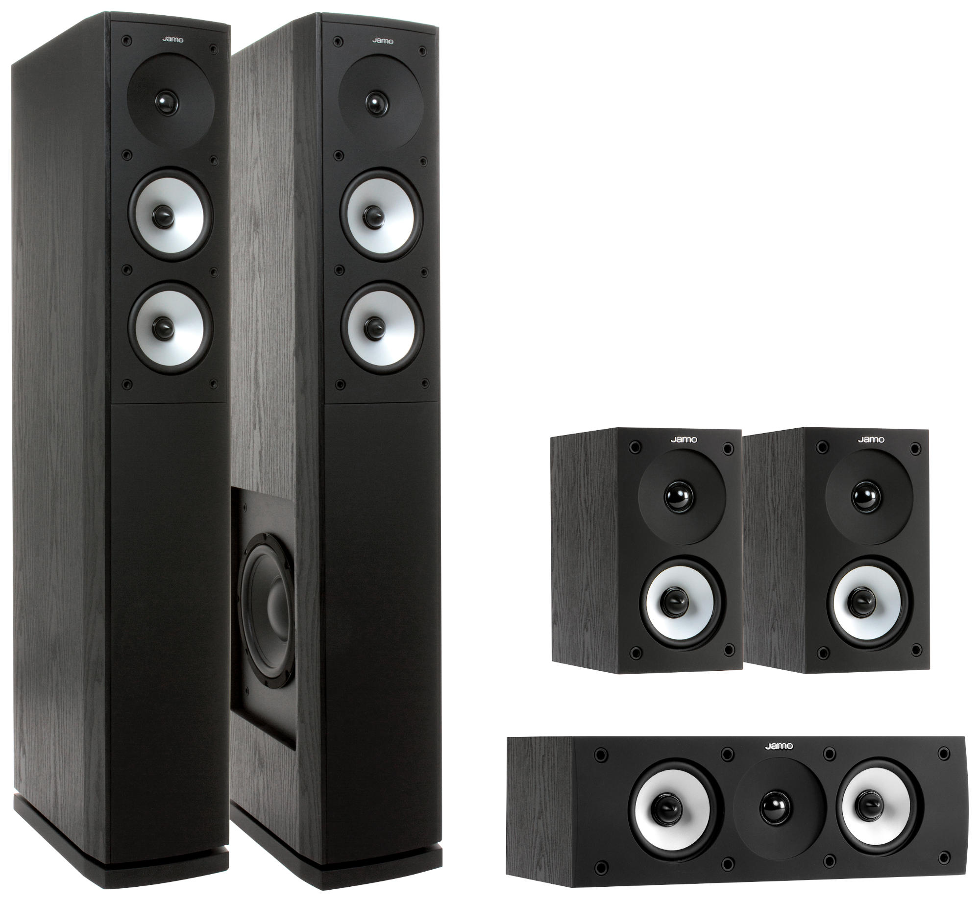 Home Cinema JAMO S 626 HCS, Sistema de altavoces, Negro