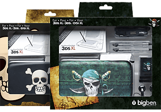 BIG BEN 3DS PACK 3 PIRATE EDITION - Kit d'accessoires pour Nintendo Switch (Motifs différents)