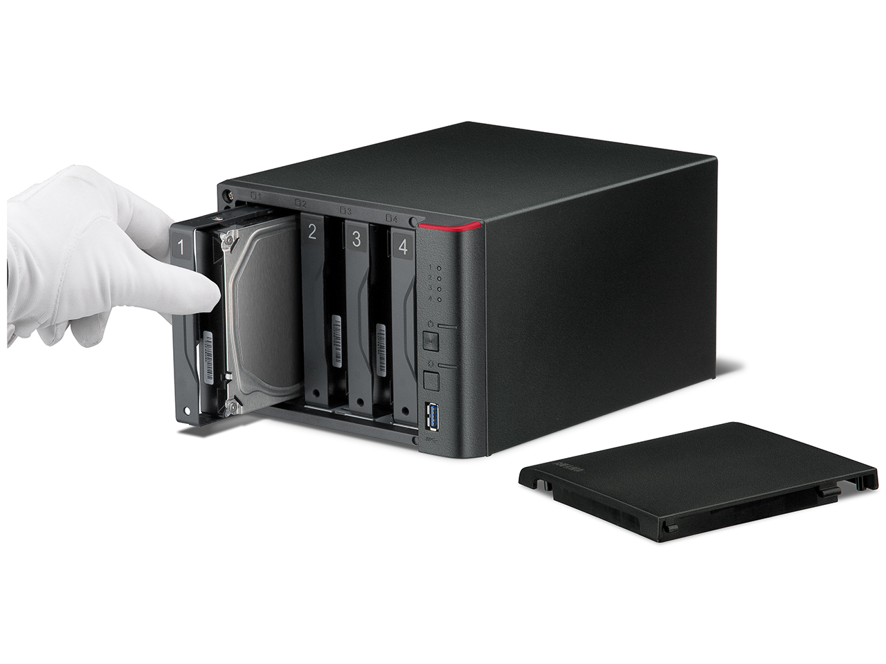 BUFFALO LS441D1604-EU NAS 3,5 Zoll Schwarz}