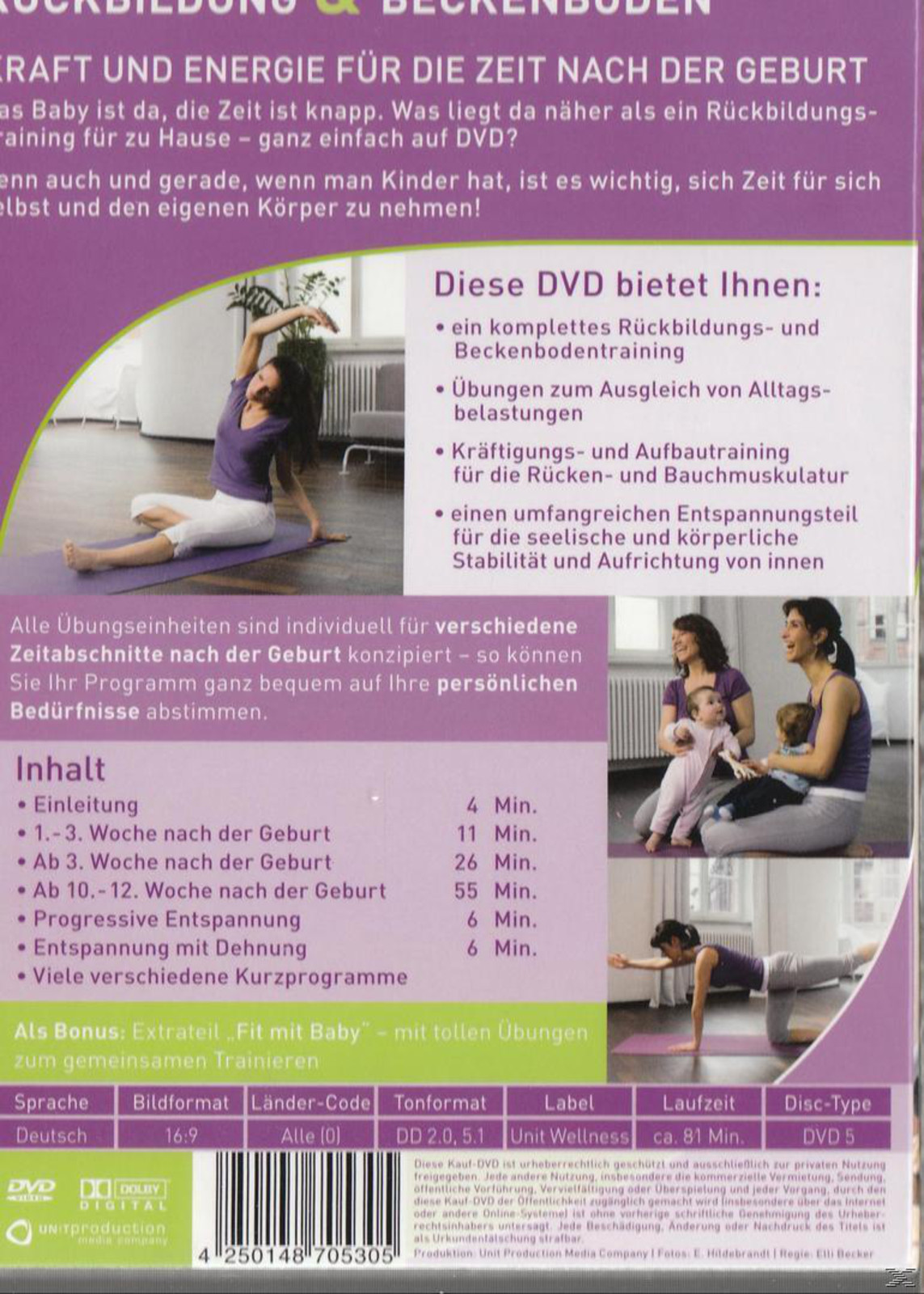 Ruckbildung Beckenboden Effektives Training Fur Zu Hause Dvd