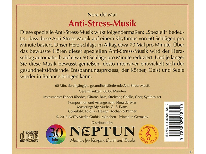 Thumbnail - Nora Del Mar - Anti-Stress-Musik (CD)