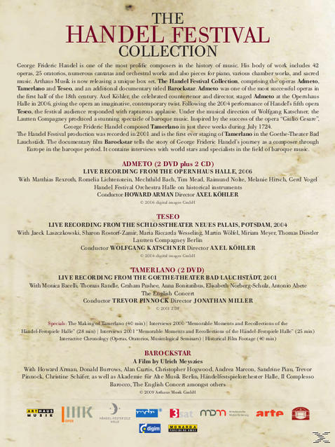 Various - Händel Festival Collection  - (DVD)