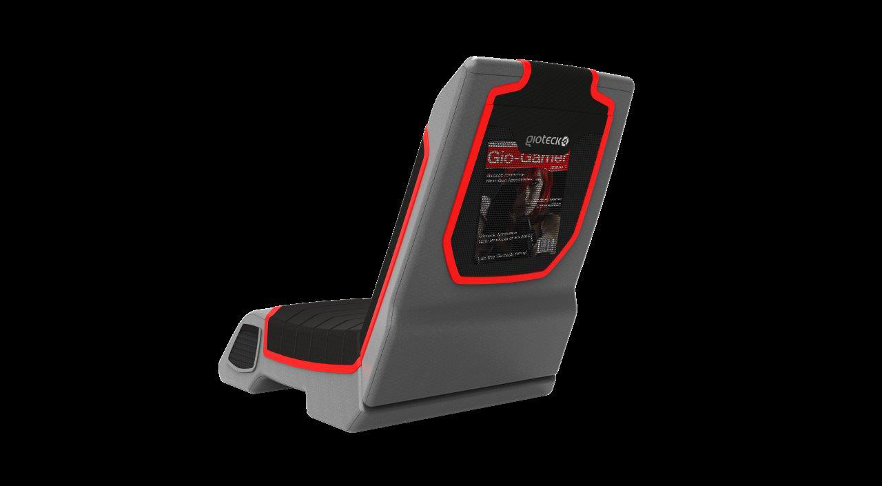 GIOTECK RC3-Gaming-Stuhl   , Schwarz-rot