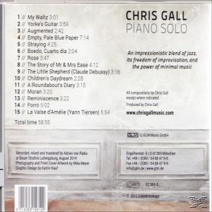 Chris Gall - Piano Solo  - (CD)