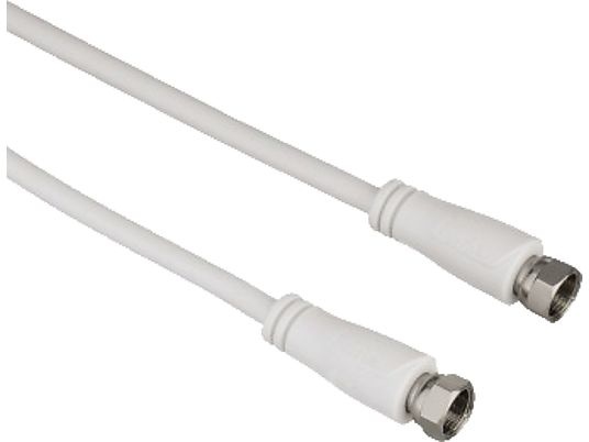 HAMA 122528 CABLE SAT 7.5M 90DB DS - Antennen-Kabel (Weiss)