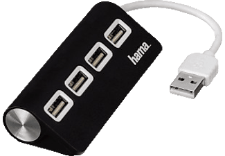 HAMA hama Hub 1:4 USB 2.0 - USB Hub (Schwarz)