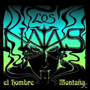 Albumcover. Abstrakte Kunst mit Gesichtern und Text 'Los Ninos El Hombre Montana'.