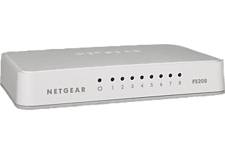 NETGEAR FS 208-100PES - Switch (Blanc)