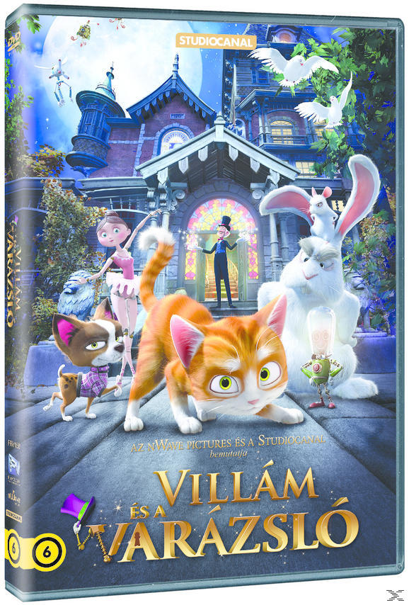 Rajzfilm DVD borítója, animált karakterekkel egy ház előtt.