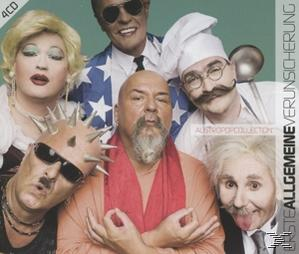 Albumcover. Gruppe von Leuten mit Kostümen und lustigen Gesichtern.