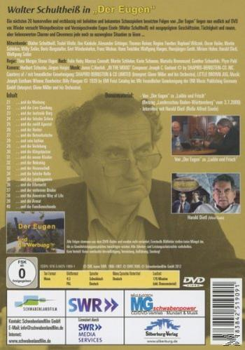 DVD-Rückseite. Walter Schultheiß im Zentrum. Text und Fotos um ihn herum.