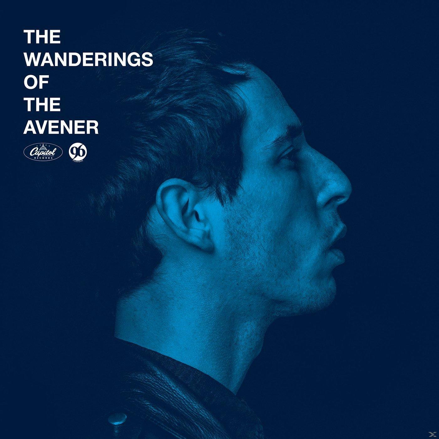 Couverture d'album bleue. Profil d'un homme visible. Le texte dit 'The Wanderings of the Avenner'.