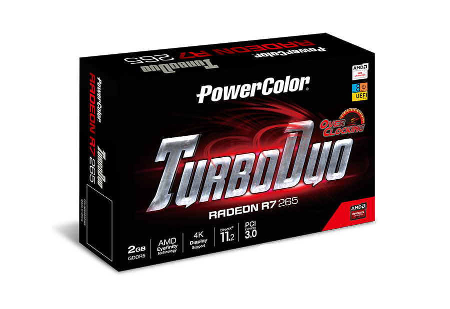 POWERCOLOR Amd Radeon R7 265 OC 2GB 256Bit GDDR5 DX11.2 PCI-E 3.0 Ekran Kartı
