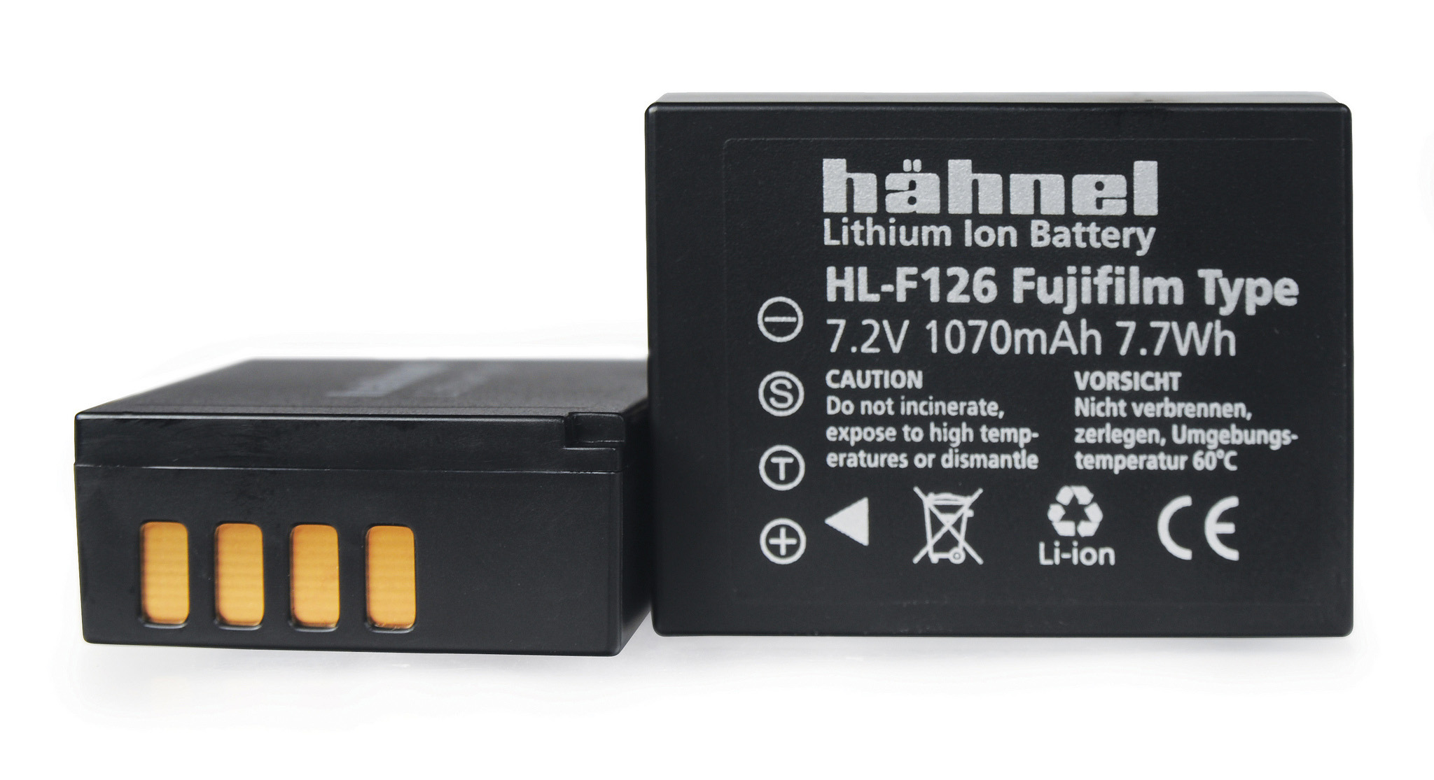 HÄHNEL HL-F126 für Fuji NP-W126 HL-F126 Akku, Li-Ion, 7.2 Volt, 1070 mAh