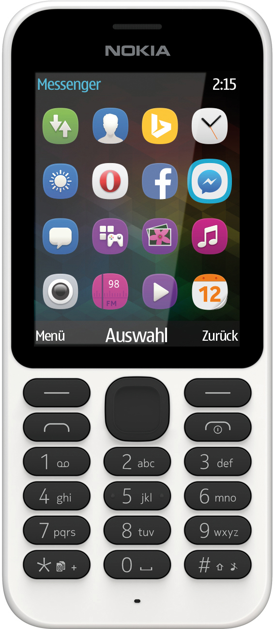 NOKIA 215 Dual-SIM Handy, Weiß