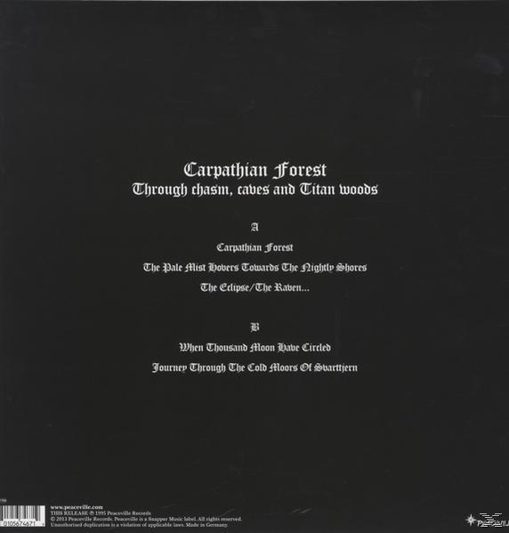 Carpathian Forest - Through Chasms, Caves And (Limited Edition)  - (Vinyl)