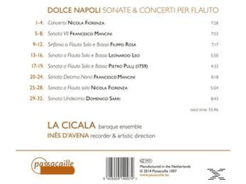 Thumbnail - Ines D'avena, La Cicala - Dolce Napoli-Sonate & Concerti Per Flauto (CD)