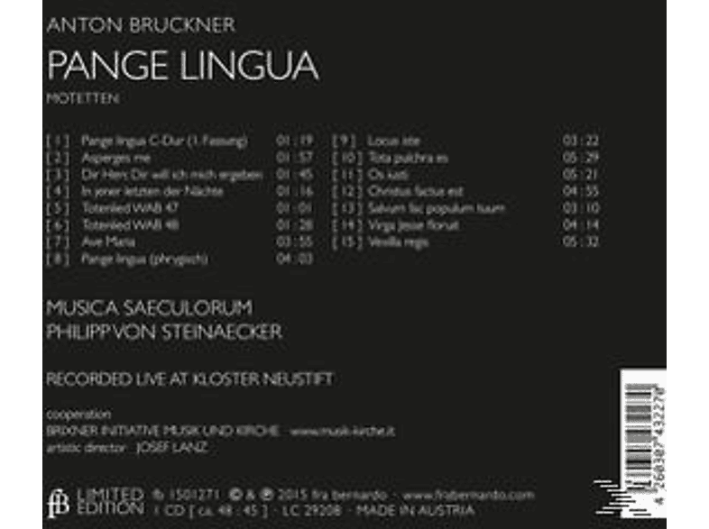 Thumbnail - Musica Saeculorum - Pange Lingua-Motetten (Live Recording) (CD)