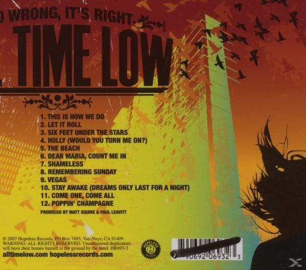 All Time Low - So Wrong, It's Right  - (CD)