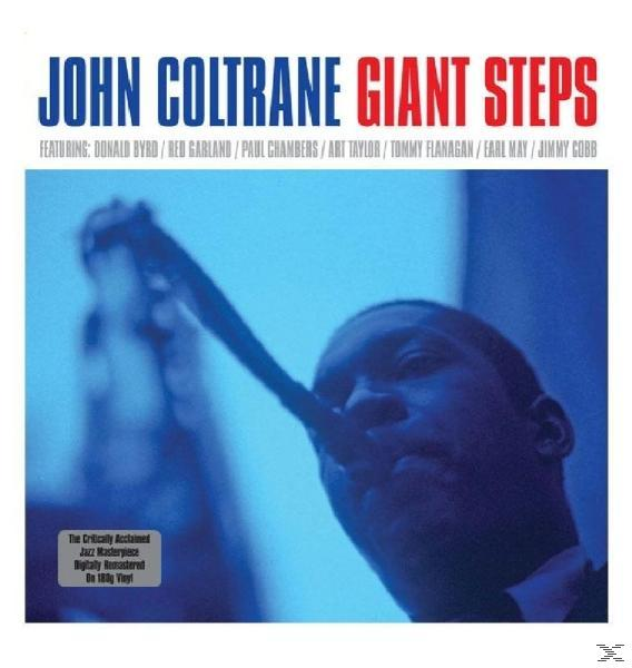 John Coltrane szaxofonozik a Giant Steps album borítóján.