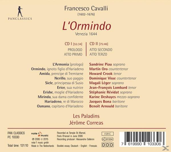 VARIOUS, Les Paladins - L'ormindo  - (CD)