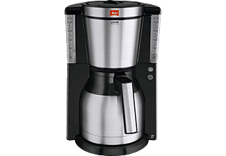 MELITTA Melitta Look® Therm DeLuxe - Macchina per caffè filtro - 1.25 l - Nero/Acciaio inox - Macchina da caffè filtro (Acciaio inossidabile/Nero)