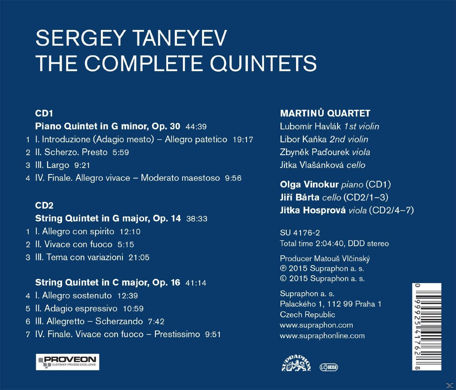 Martinu Quartet - Die Quintette  - (CD)